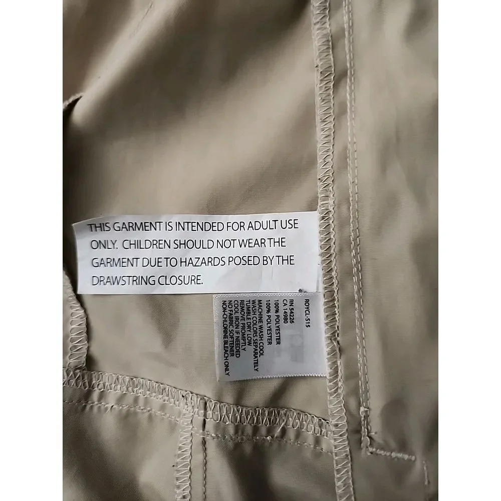 Royal Robbins Men's‎ M Windbreaker Jacket Tan Lightweight Hiking Gorpcore Hooded